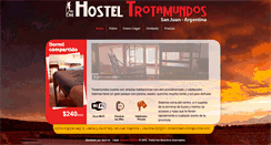 Desktop Screenshot of hosteltrotamundosanjuan.com