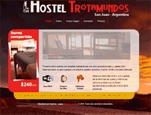 Tablet Screenshot of hosteltrotamundosanjuan.com